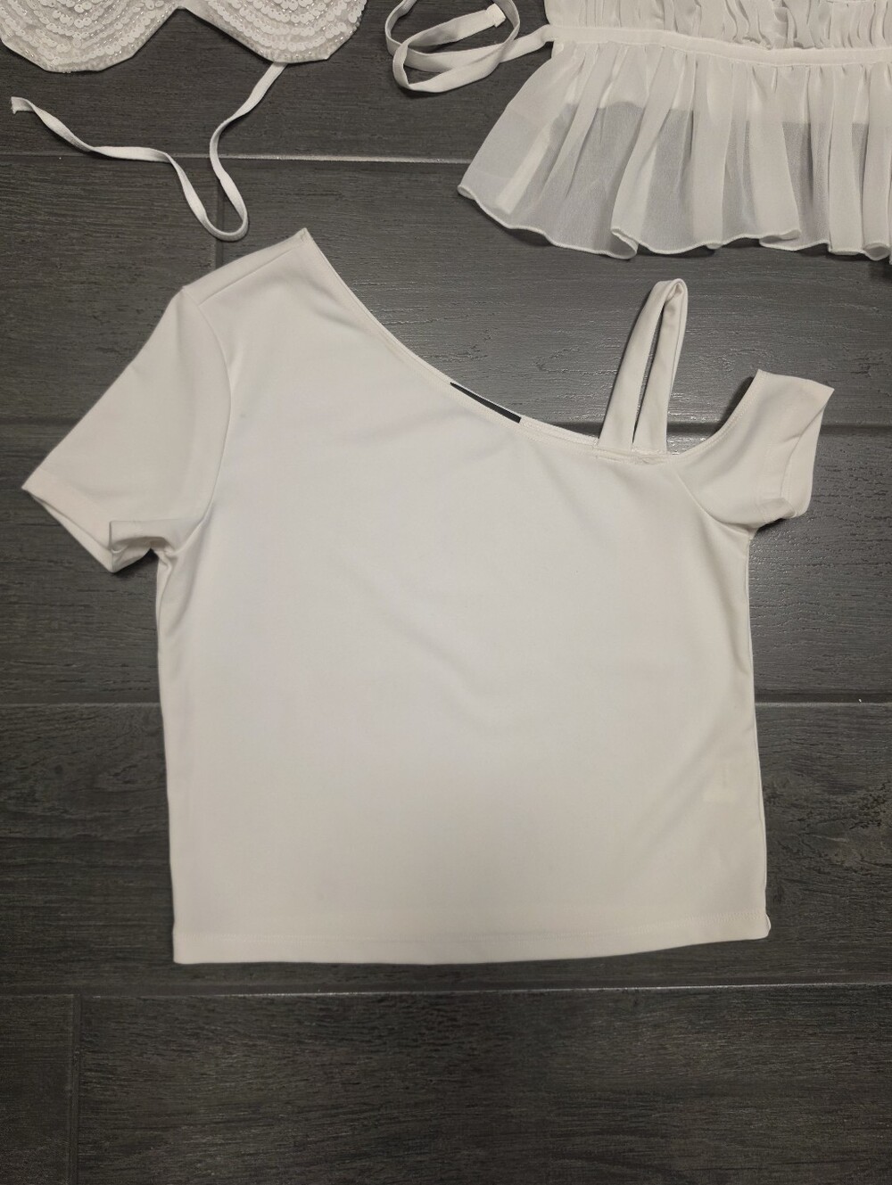 SHEIN 3 TOP BUNDLE White • Office to Night Out • Bachelorette & Bride Approved!! - Picture 4 of 14